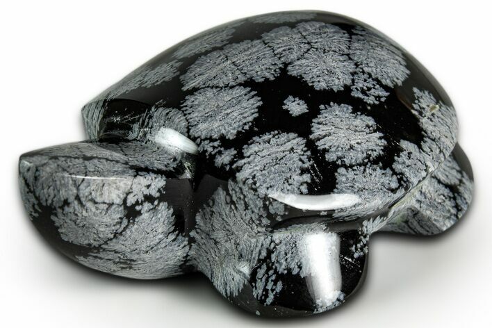 Polished Snowflake Obsidian Turtle - California #331618